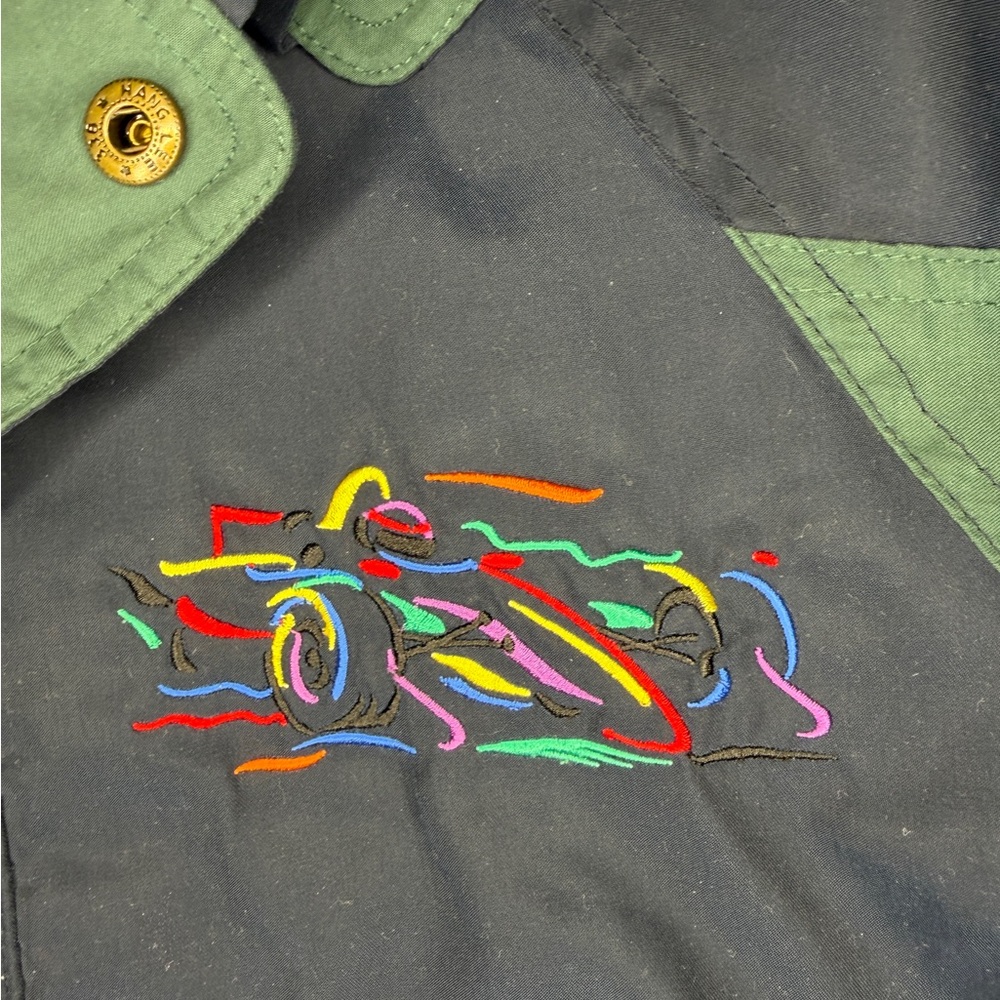 Vintage Randy Owens F1 Racing Embroidered Bomber Jacket - Picture 7 of 12